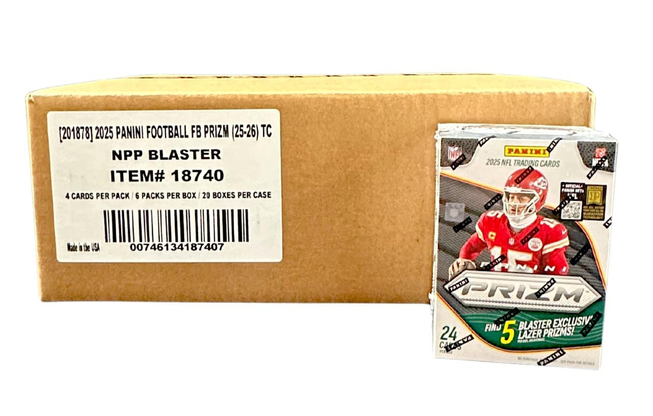2025 Panini Prizm Football Blaster (Lazer Prizms) 20 Box Case