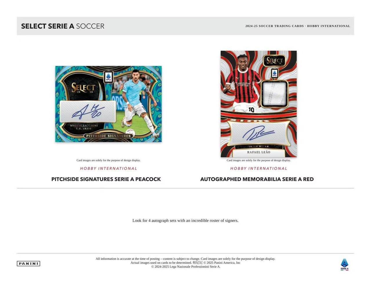 2024/25 Panini Select Serie A Hobby International 12 Box Case