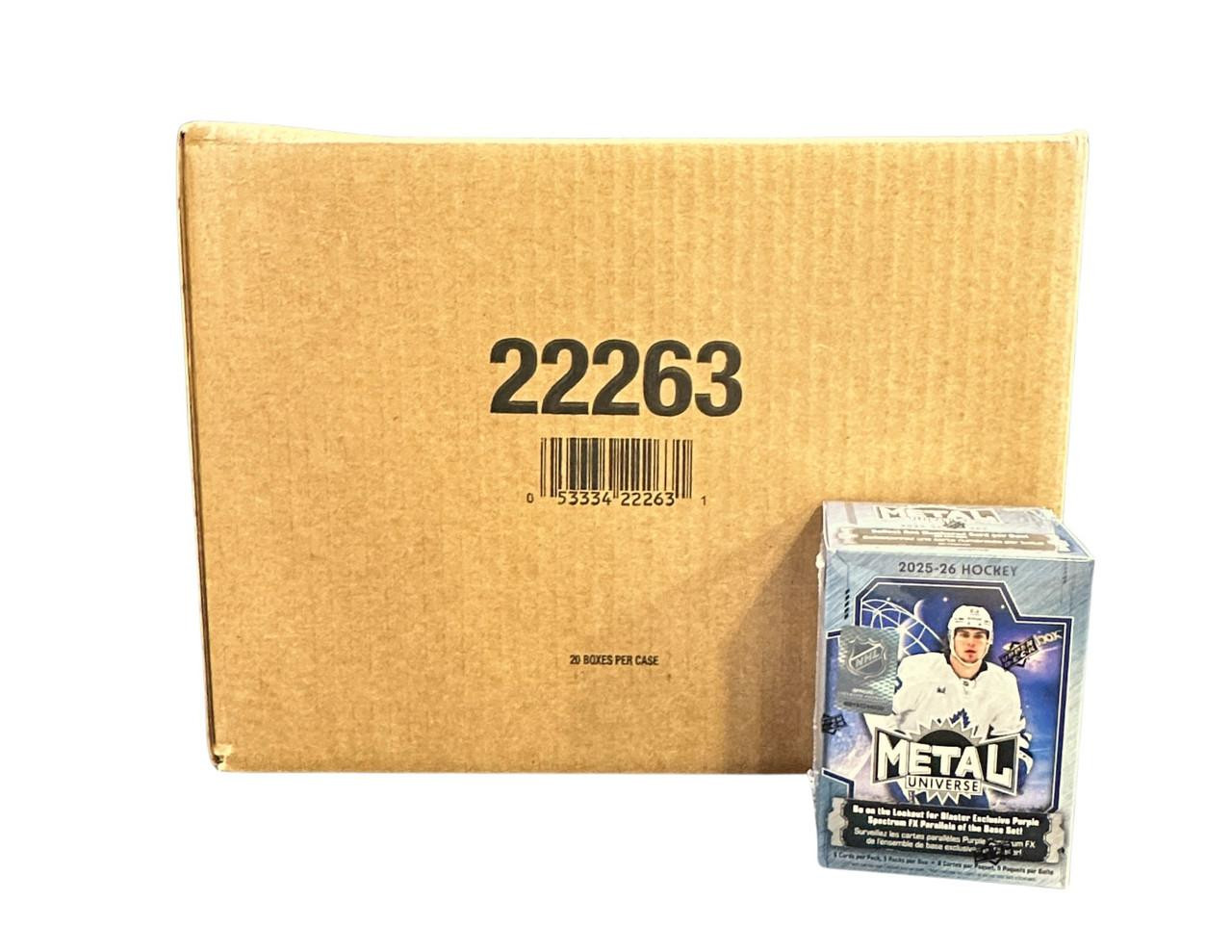 2025/26 Upper Deck Skybox Metal Universe Hockey Blaster 20 Box Case