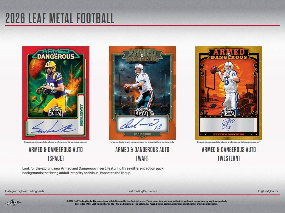 2026 Leaf Metal Football Hobby Box