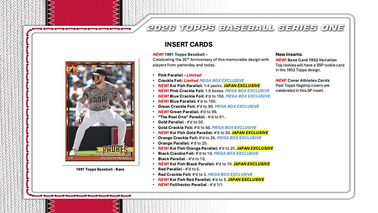 2026 Topps Series 1 Baseball Fat Pack