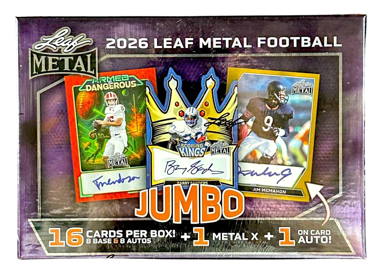 2026 Leaf Metal Football Jumbo Box