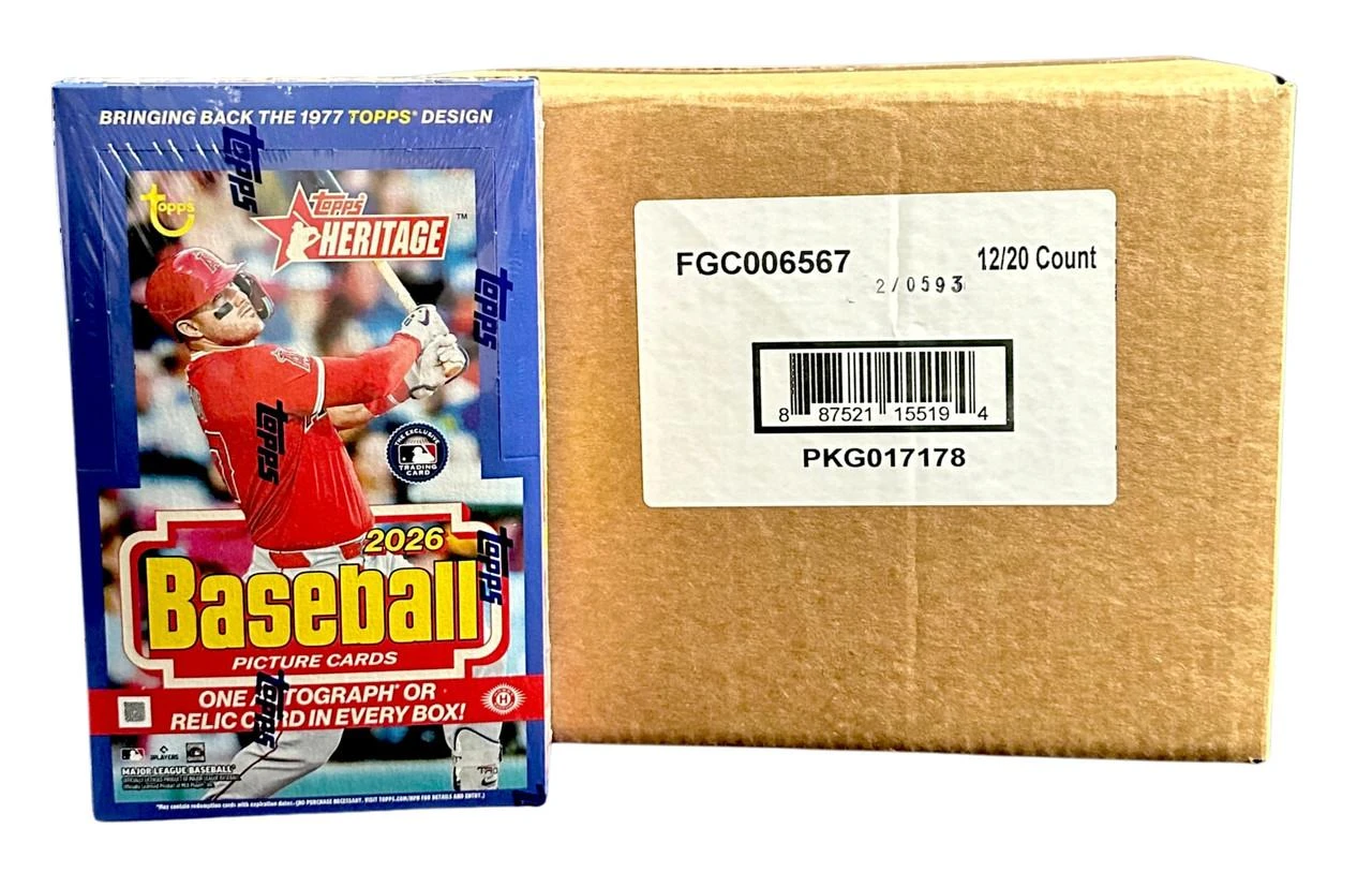 2026 Topps Heritage Baseball Hobby 12 Box Case