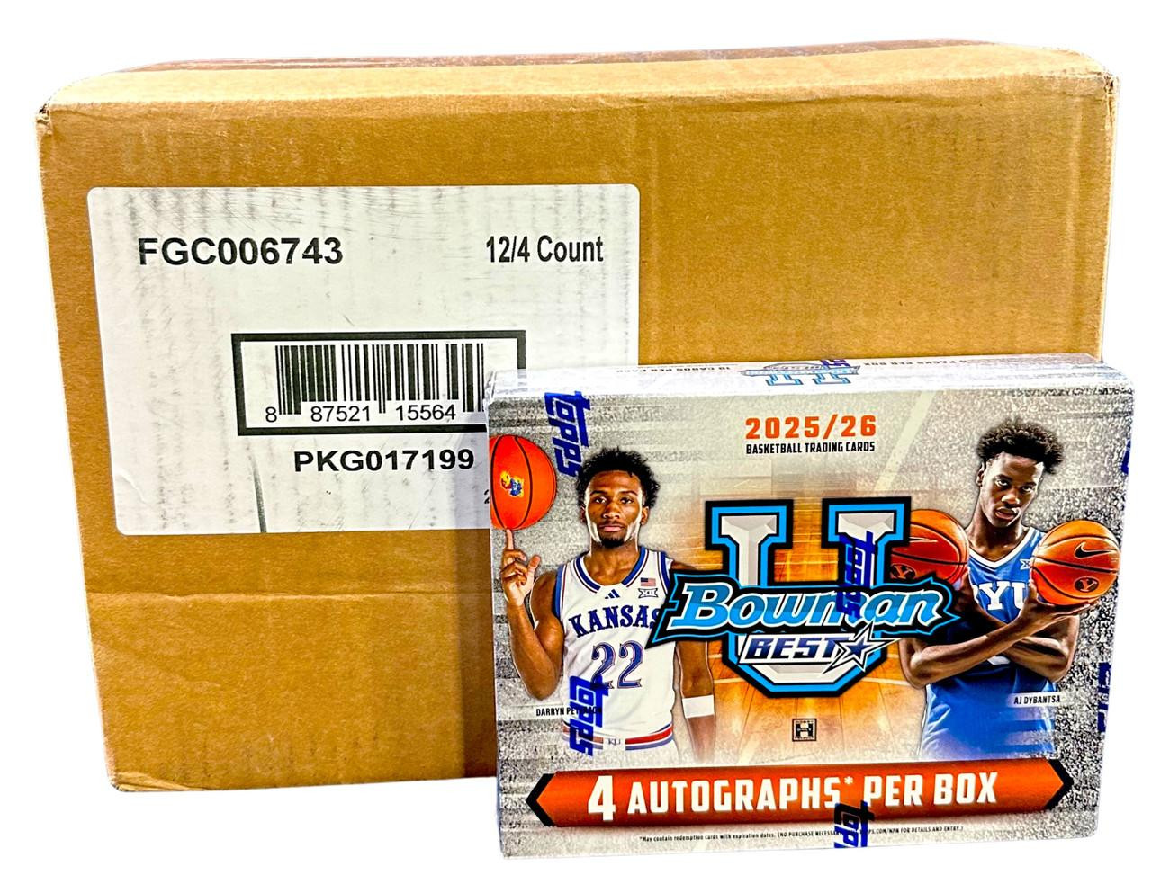 2025/26 Bowman University's Best Basketball Hobby 12 Box Case