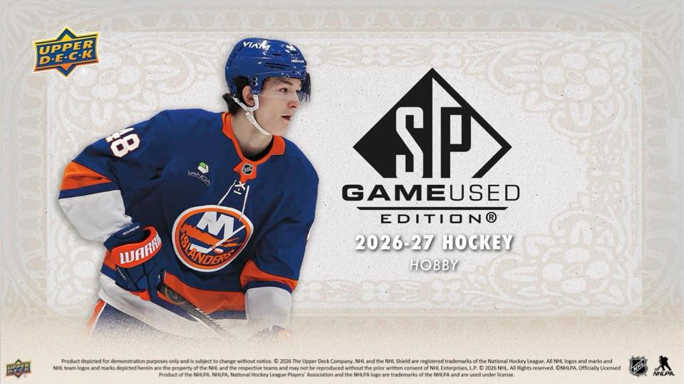 2026/27 Upper Deck SP Game Used Hockey Hobby 10 Box Case