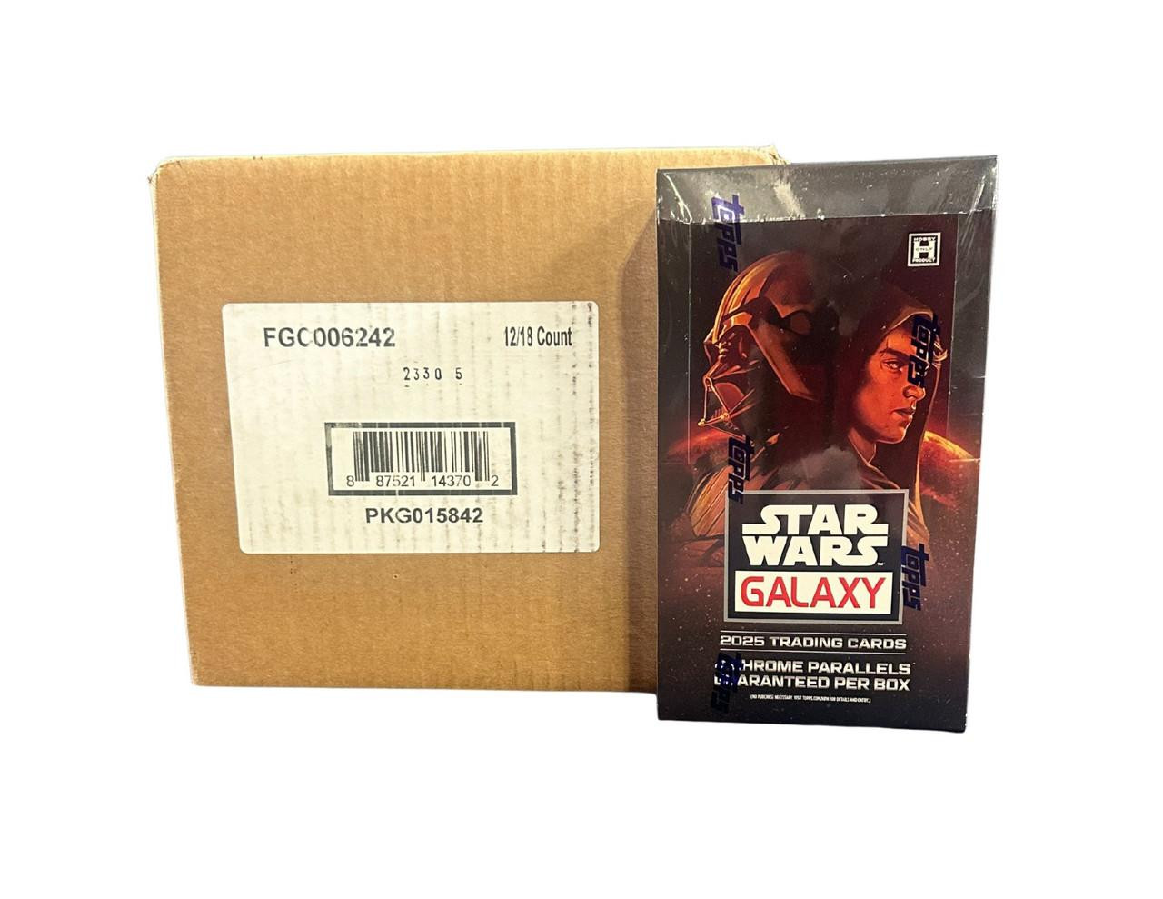 2025 Topps Star Wars Chrome Galaxy Hobby 12 Box Case