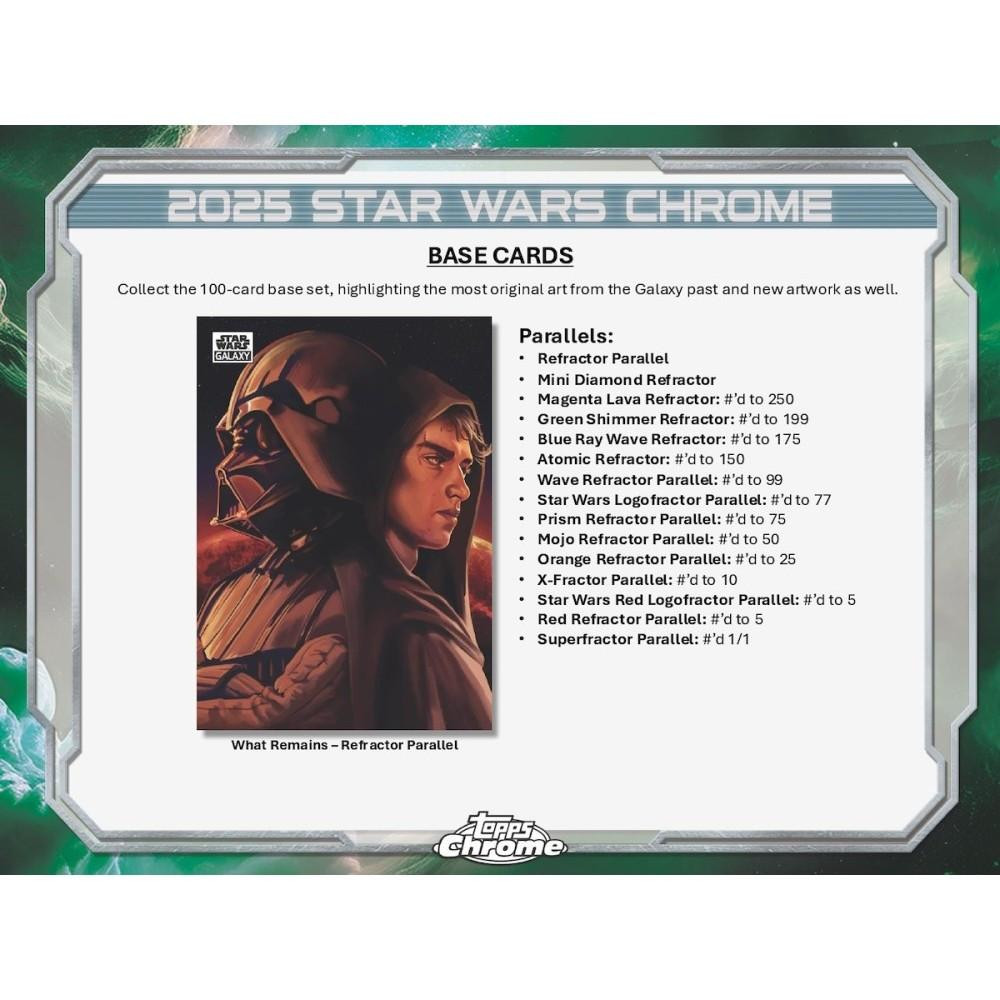 2025 Topps Star Wars Chrome Galaxy Hobby Pack