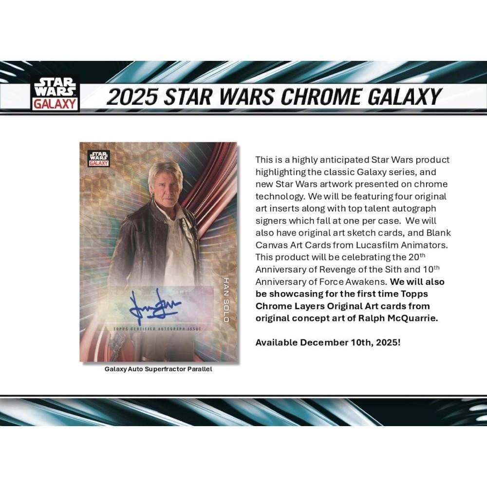 2025 Topps Star Wars Chrome Galaxy Hobby Pack