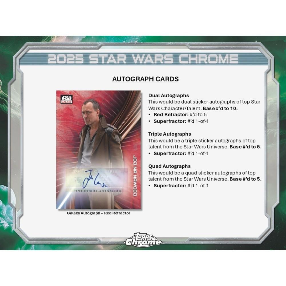 2025 Topps Star Wars Chrome Galaxy Hobby Pack