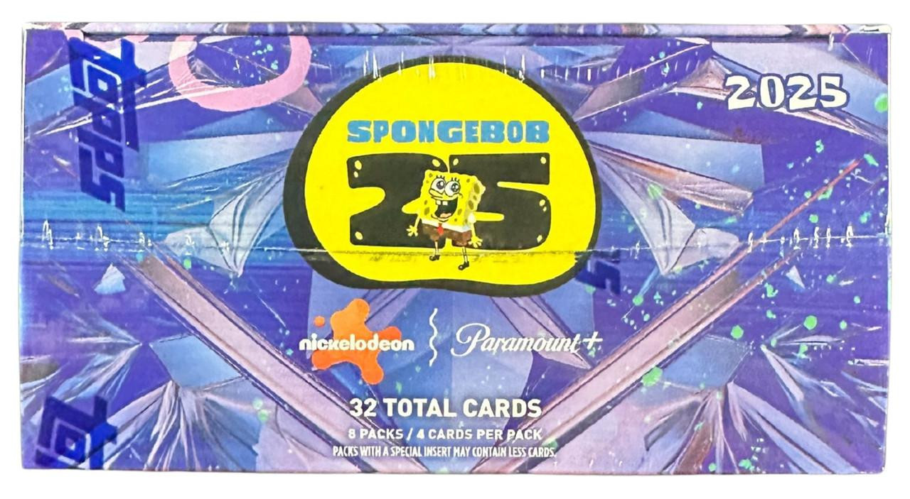 2025 Topps Chrome Spongebob Sapphire Edition Box