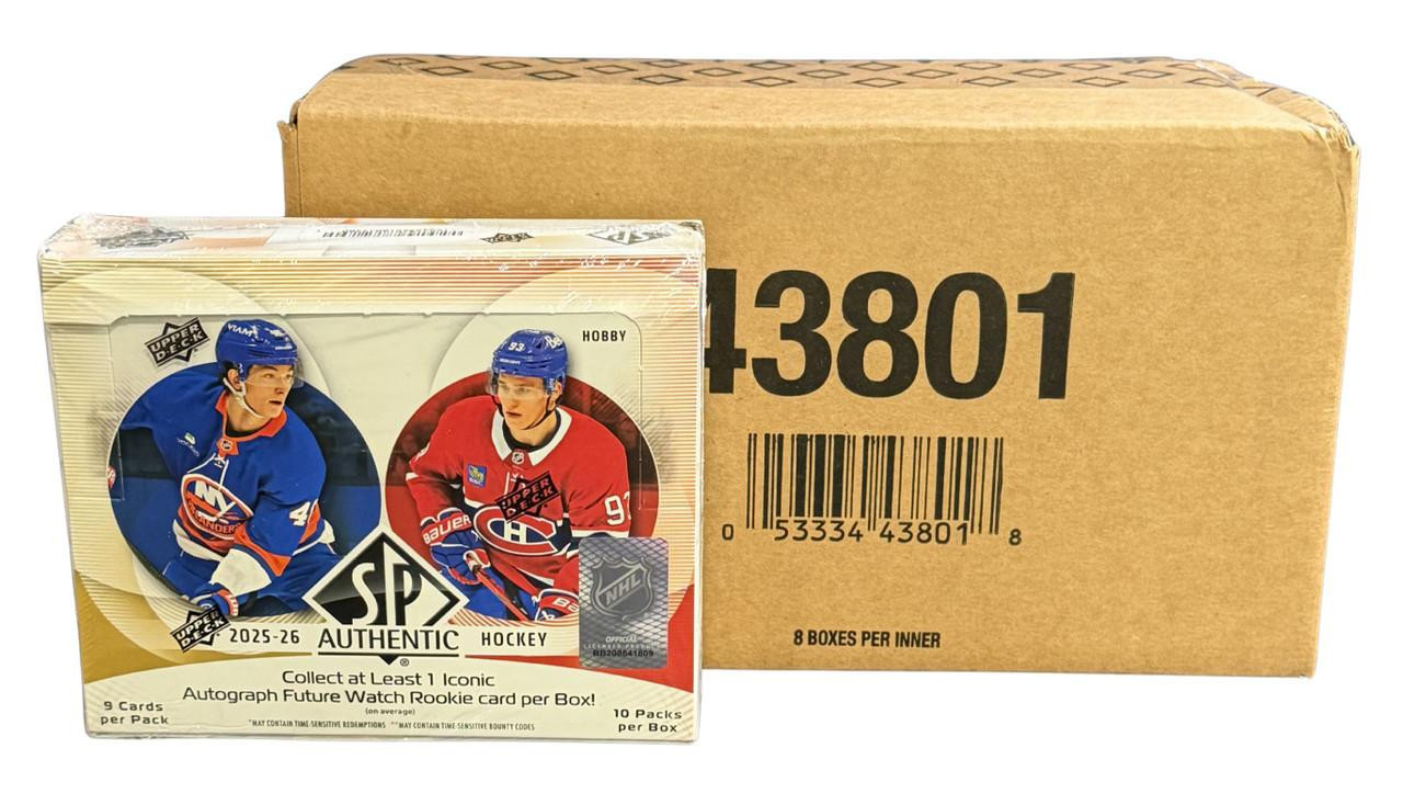 2025/26 Upper Deck SP Authentic Hockey Hobby 8 Box Case
