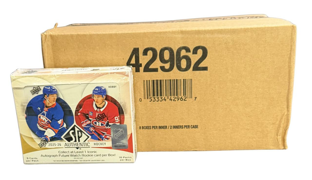 2025/26 Upper Deck SP Authentic Hockey Hobby 16 Box Case