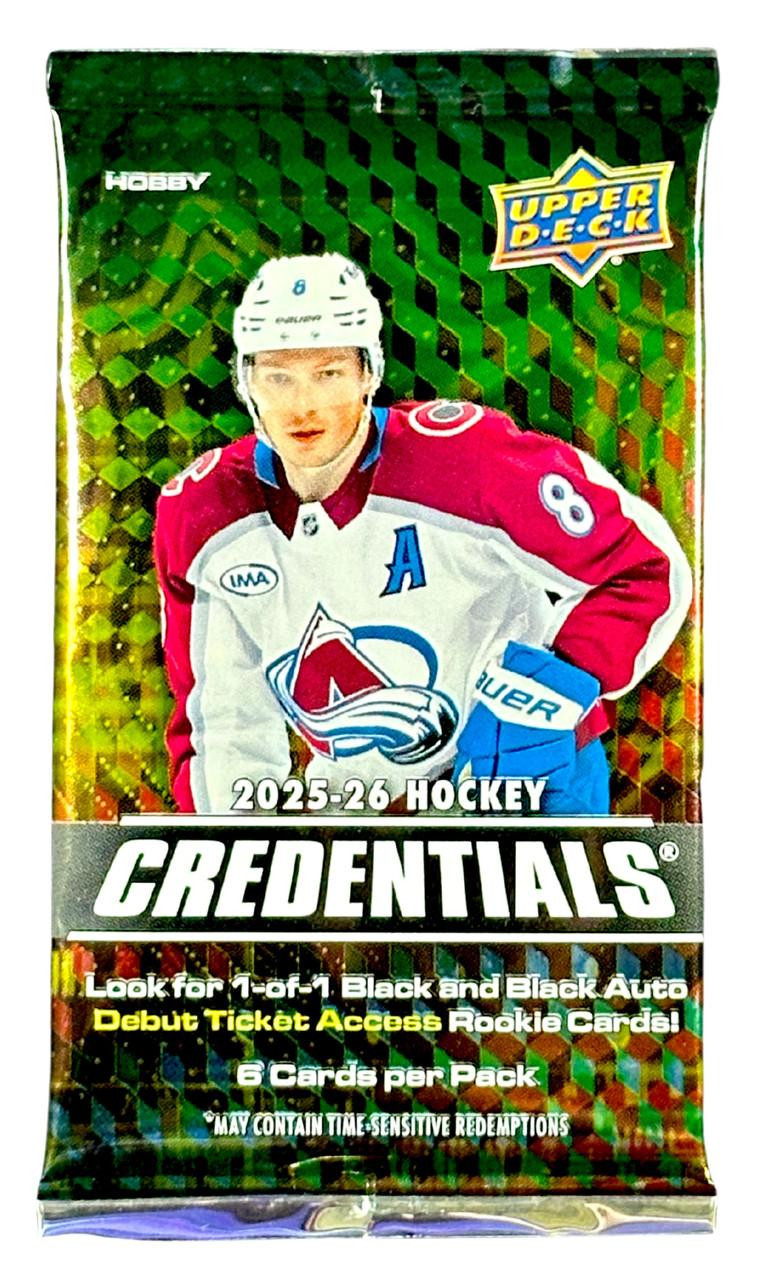 2025/26 Upper Deck Credentials Hockey Hobby Pack