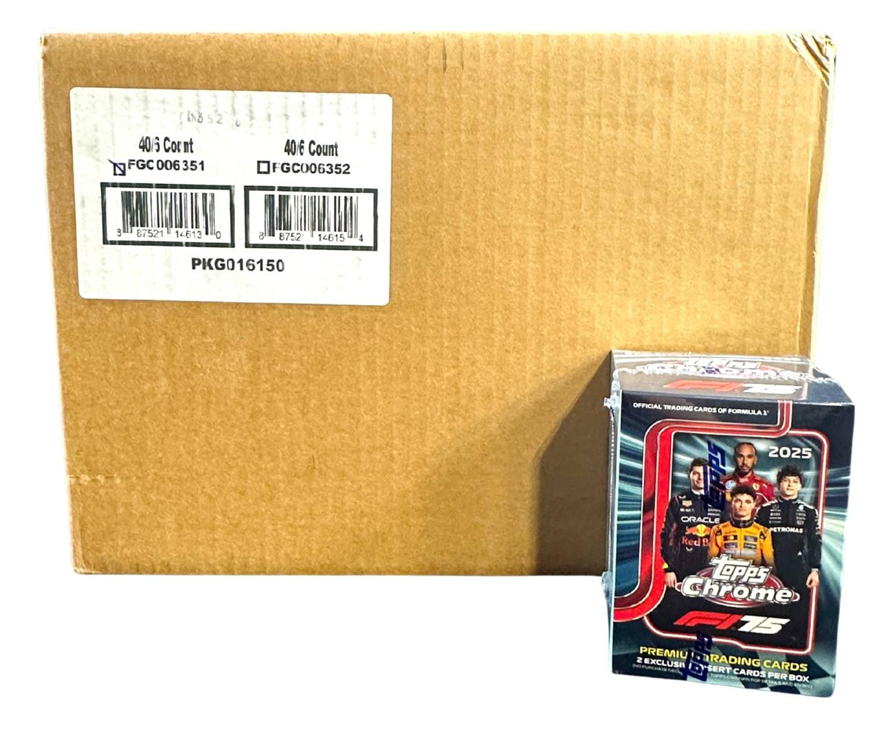 2025 Topps Chrome Formula 1 Racing Blaster 40 Box Case