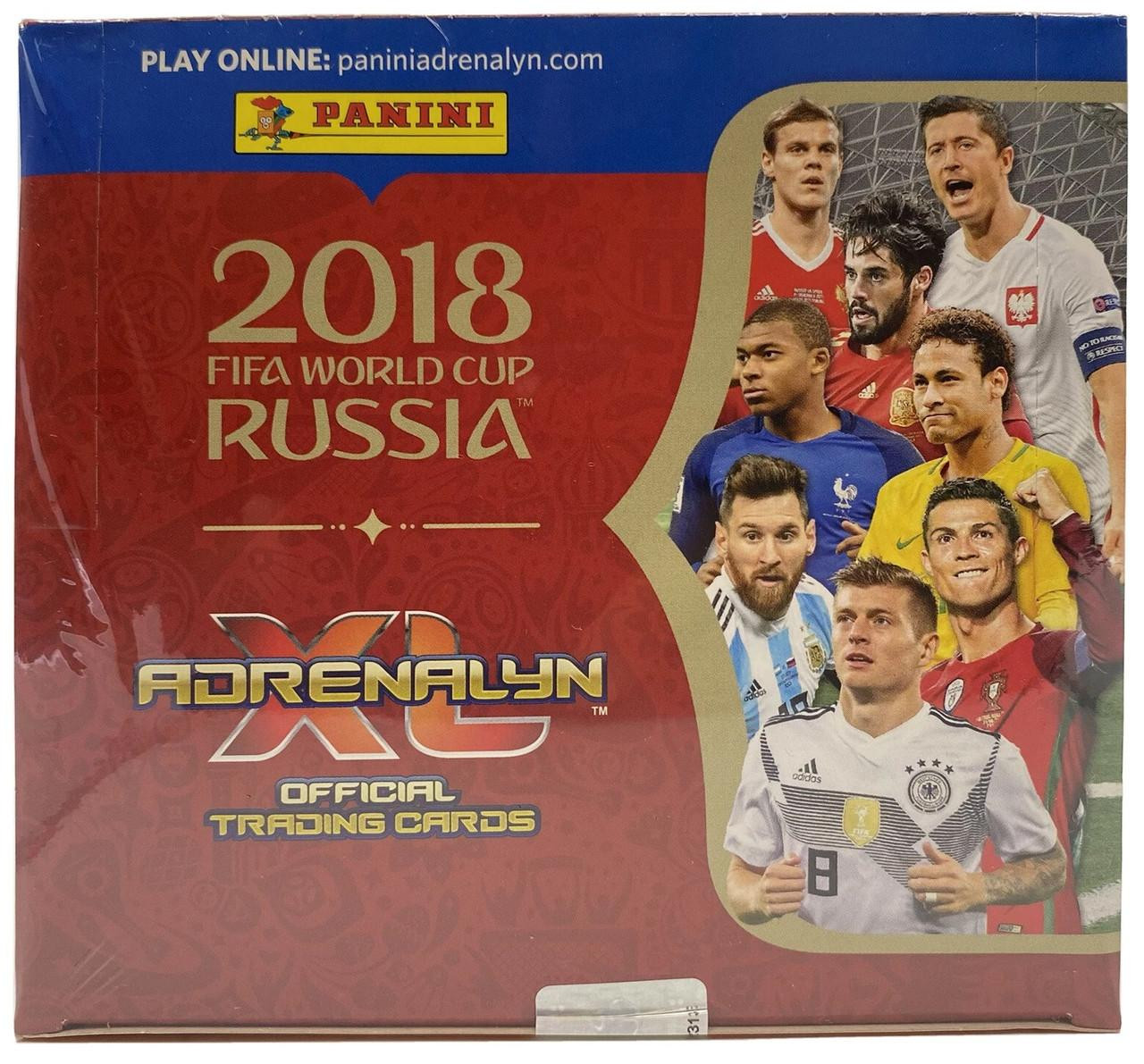 0 World Cup Panini FIFA Russia Sticker Box Soccer com: - Adrenalyn 