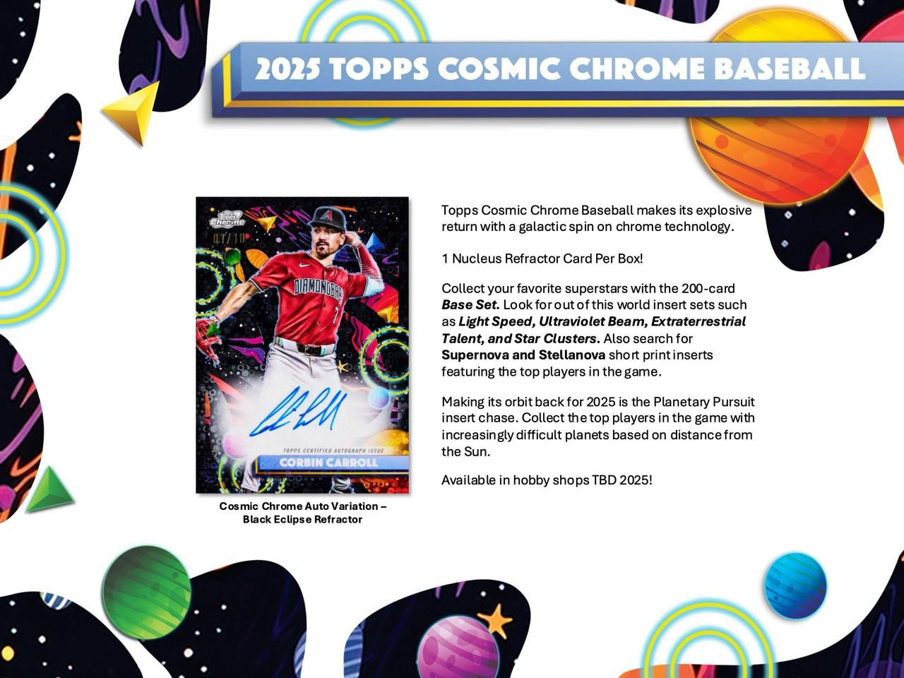 2025 Topps Cosmic Chrome Baseball Hobby Pack