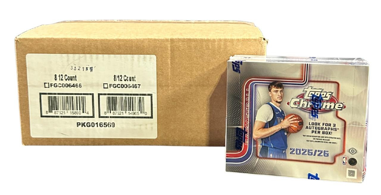 2025/26 Topps Chrome Basketball Jumbo 8 Box Case