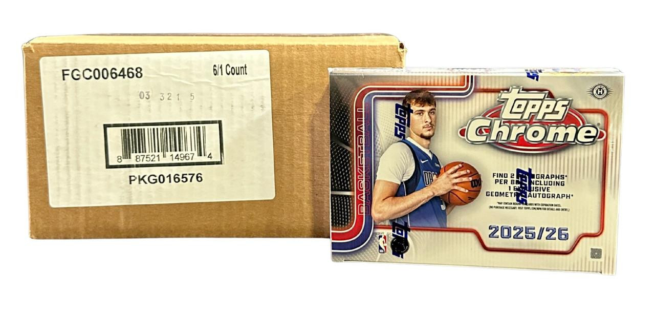 2025/26 Topps Chrome Basketball Breaker's Delight 6 Box Case