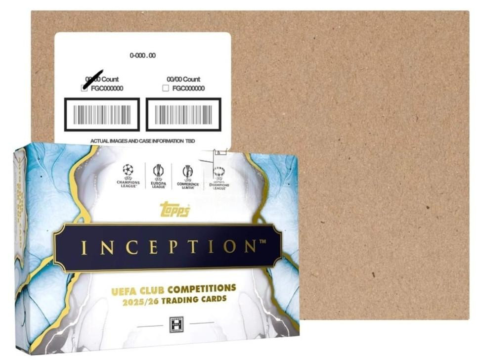 2025/26 Topps Inception UEFA Club Competitions Soccer Hobby 8 Box Case