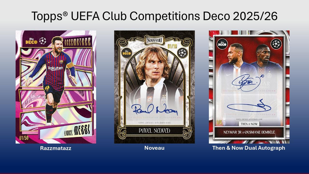 2025/26 Topps UEFA Champions League Deco Card Collection Soccer 