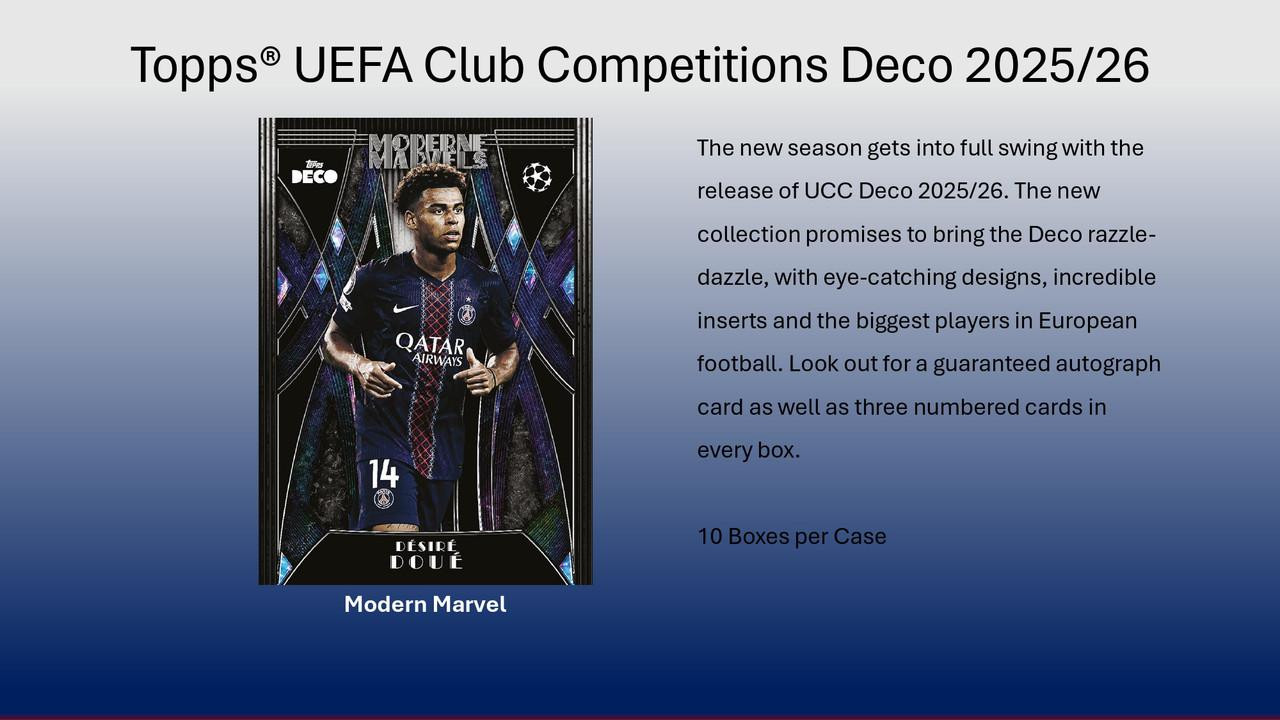 2025/26 Topps UEFA Champions League Deco Card Collection Soccer 