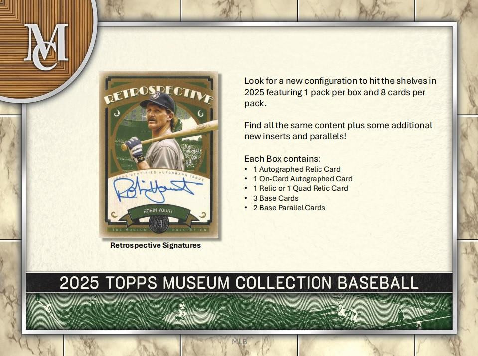 2025 Topps Museum Collection Baseball Hobby Pack