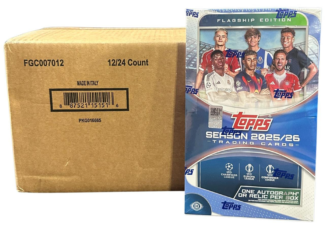 2025/26 Topps UEFA Club Competitions Soccer Hobby 12 Box Case