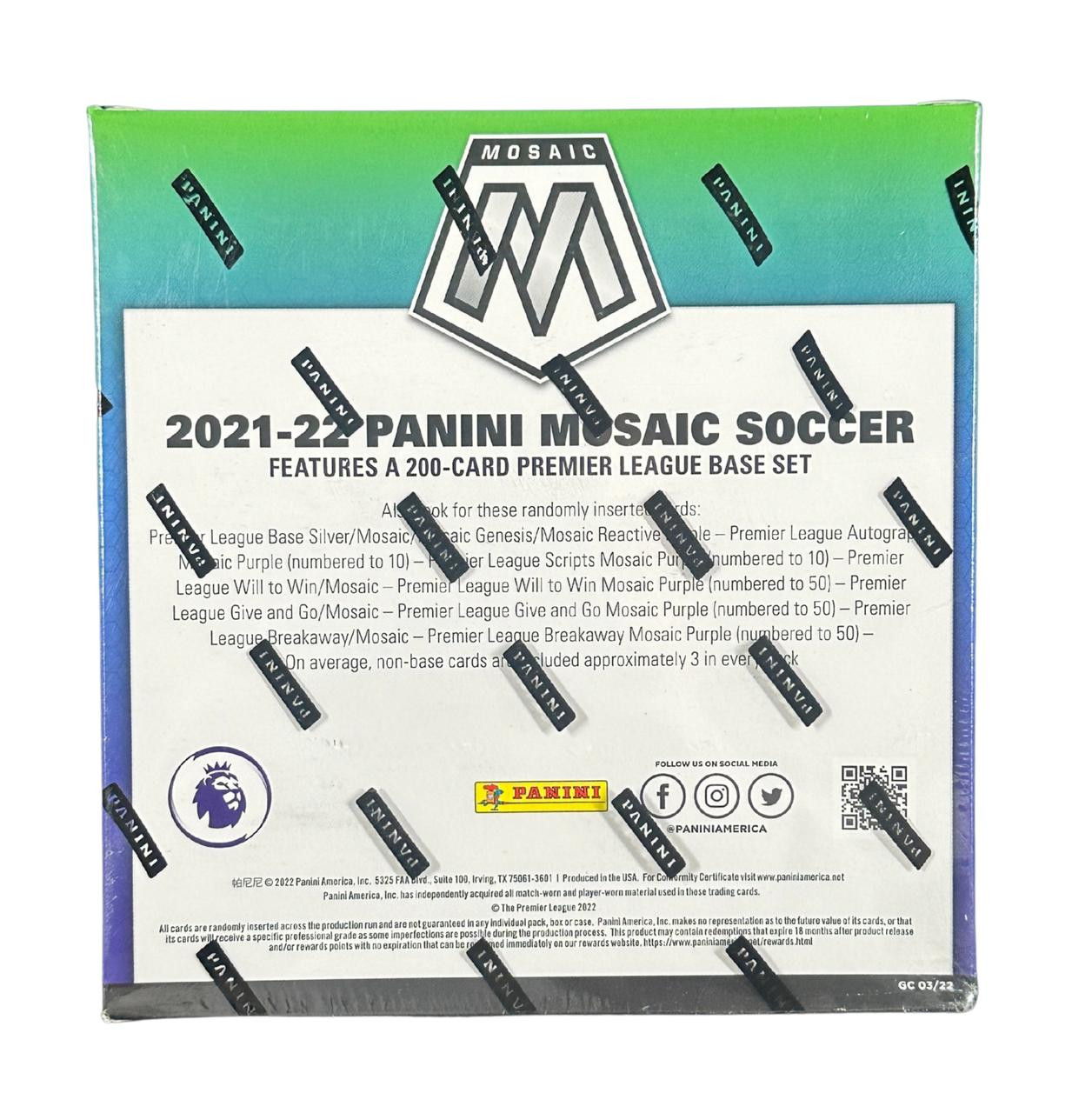 2021/22 Panini Mosaic English Premier League Soccer Mega (Purple