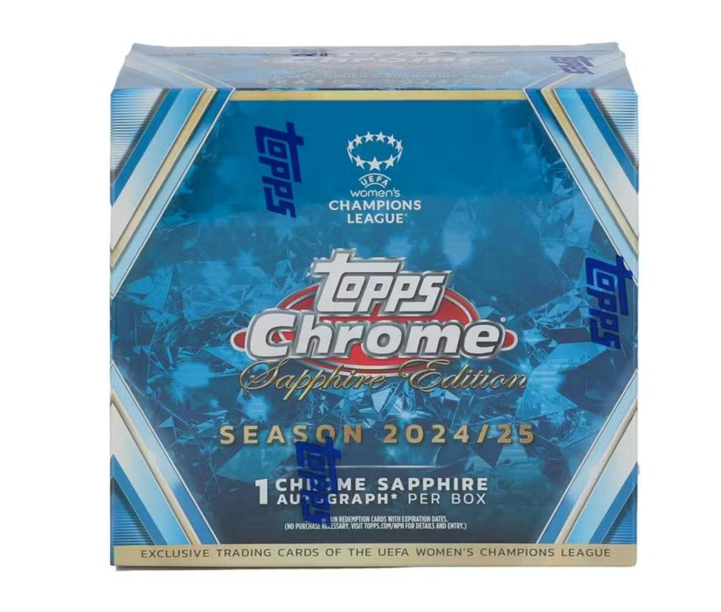 2024/25 Topps Chrome UEFA Women's Champions League Soccer Sapphire
