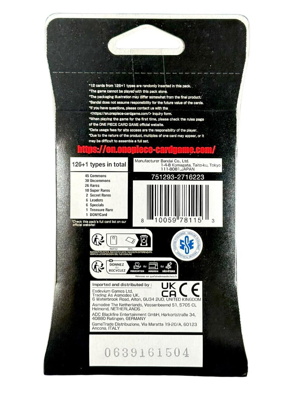 One Piece TCG: Wings of the Captain Sleeved Booster Pack