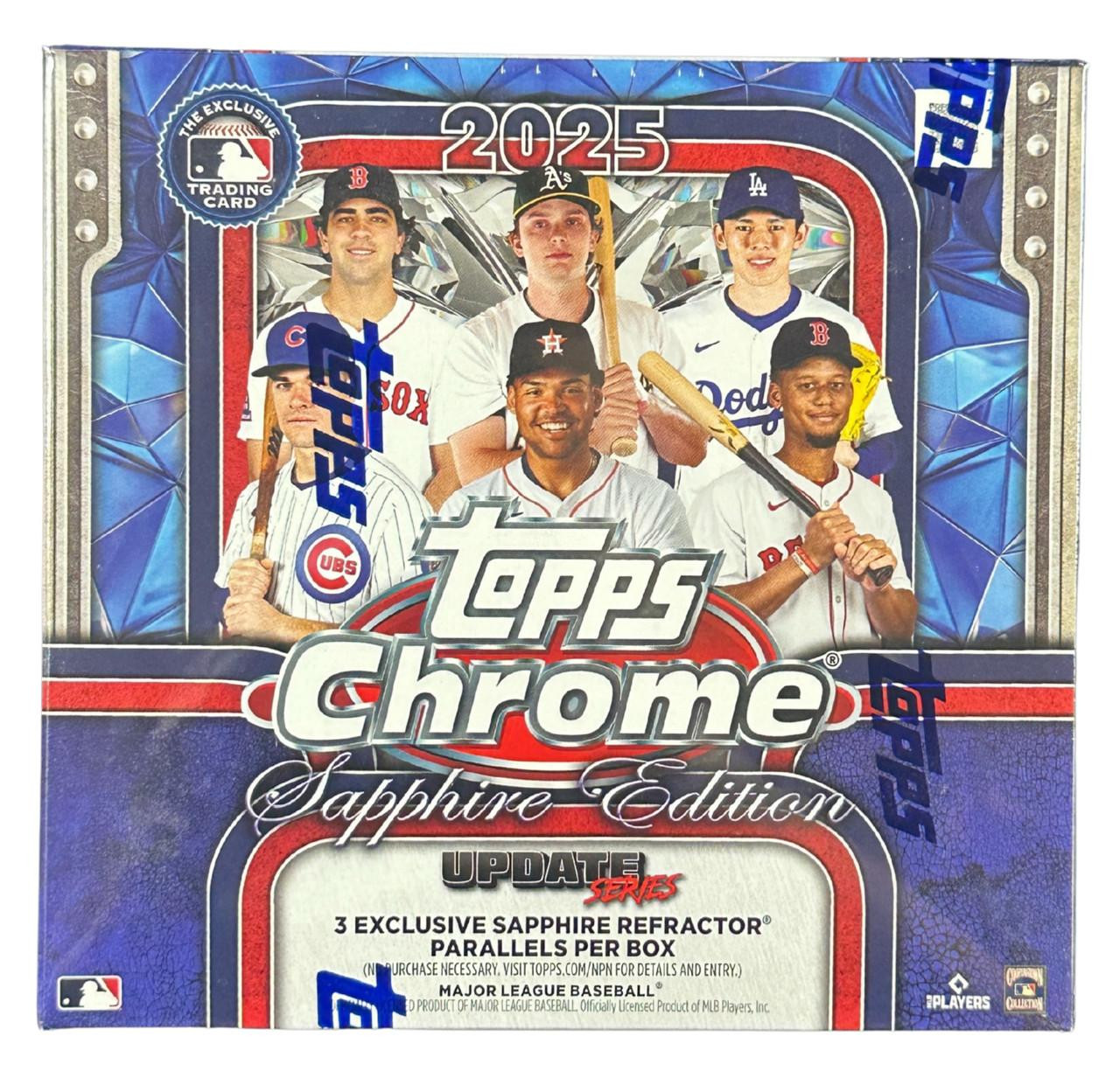2025 Topps Chrome Update Series Baseball Sapphire Edition Box