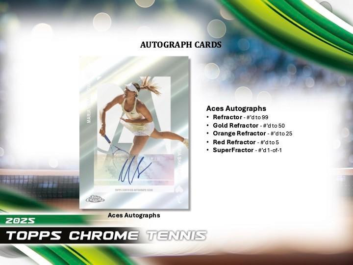 2025 Topps Chrome Tennis Breaker's Delight 12 Box Case