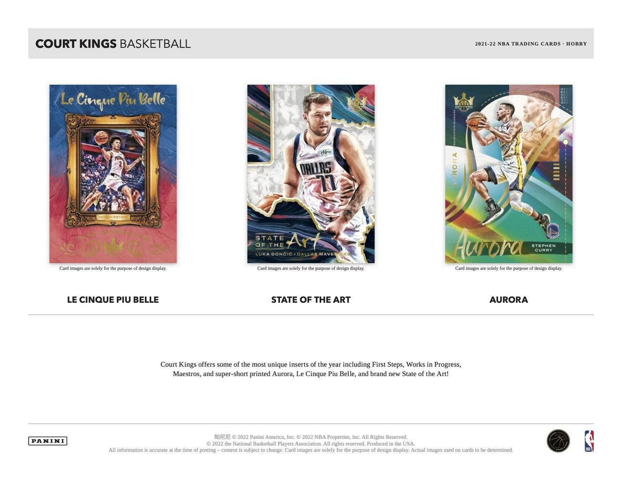 2021/22 Panini Court Kings Basketball Hobby Box