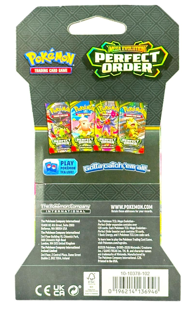 Pokemon Mega Evolution Perfect Order Sleeved Booster Pack