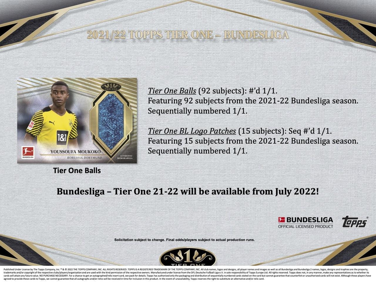 □ショッピングお値下□ 2021 Topps Bundesliga Tier One 新品未開封