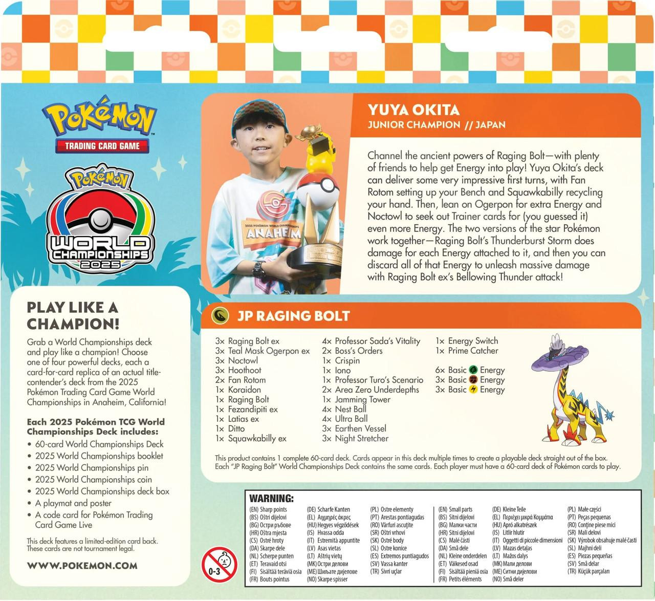 2025 Pokemon TCG World Championship Deck