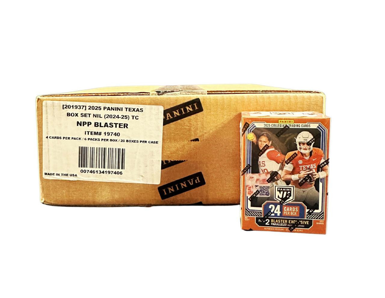 2025 Panini Texas Longhorns NIL NPP Blaster 20 Box Case