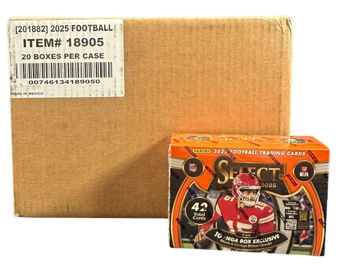 2025 Panini Select Football Hobby Mega 20 Box Case