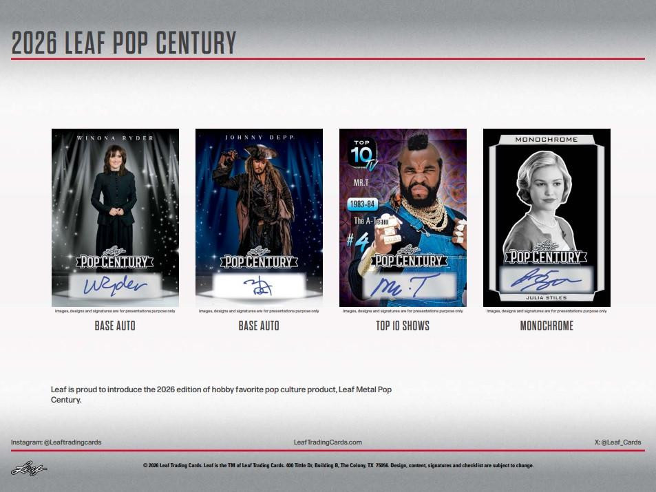 2026 Leaf Metal Pop Century Box