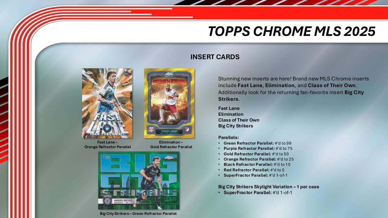 2025 Topps MLS Chrome Soccer Blaster Box