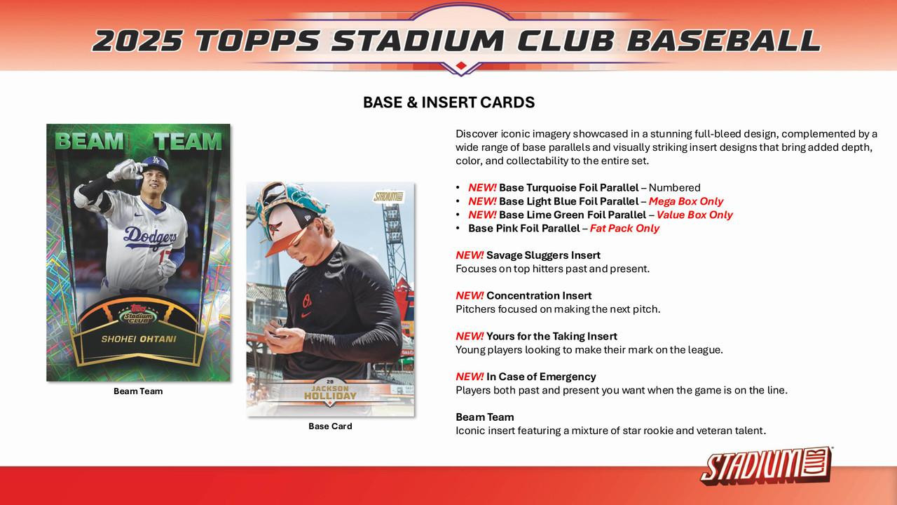 2025 Topps Stadium Club Baseball Mega Box