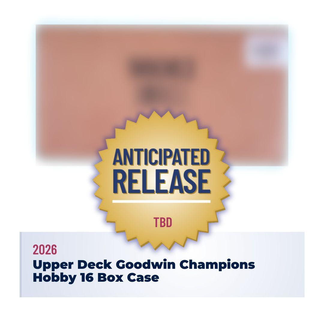 2026 Upper Deck Goodwin Champions Hobby 16 Box Case
