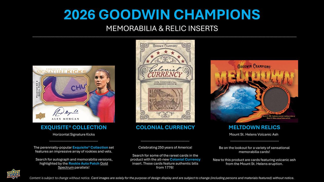 2026 Upper Deck Goodwin Champions Hobby Pack