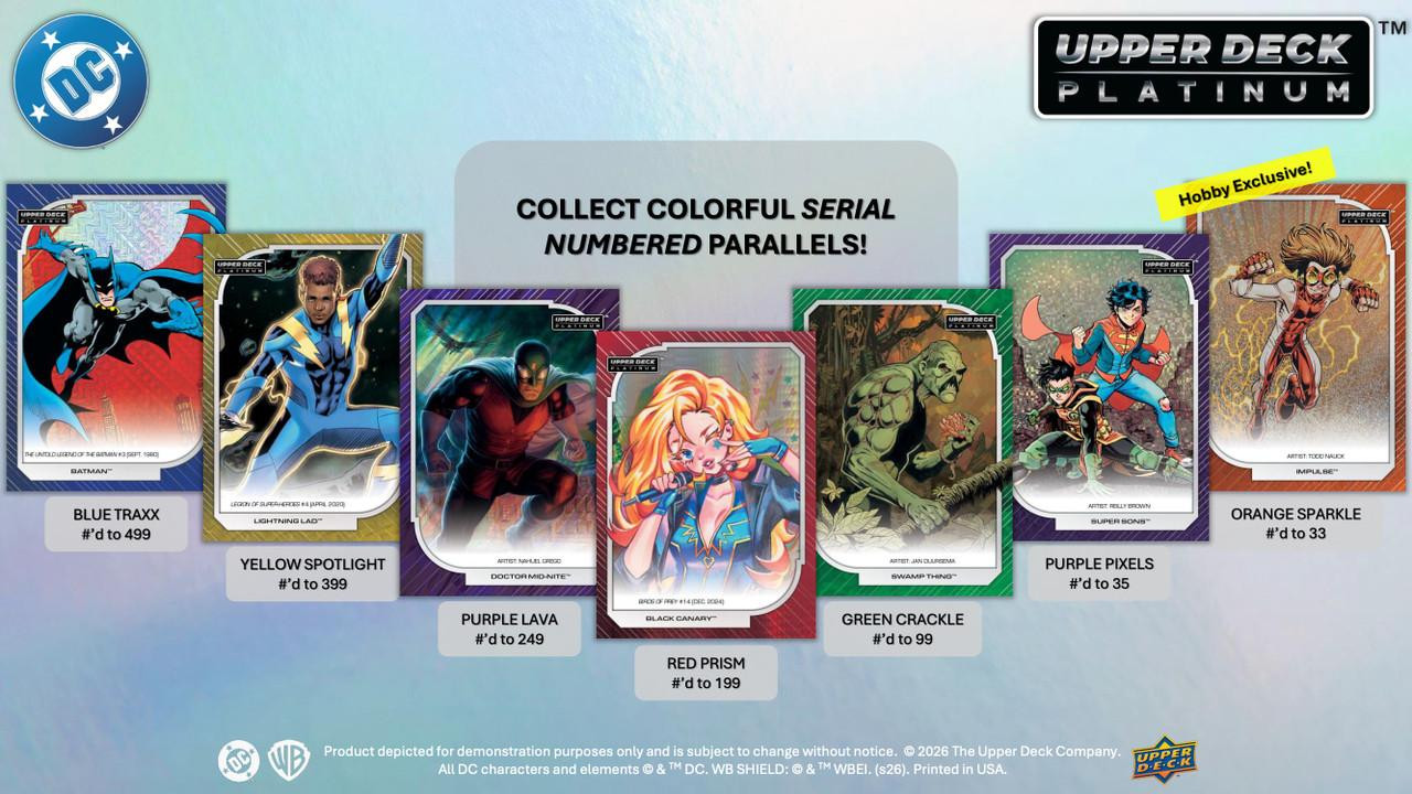 2026 Upper Deck DC Platinum Hobby 8 Box Case