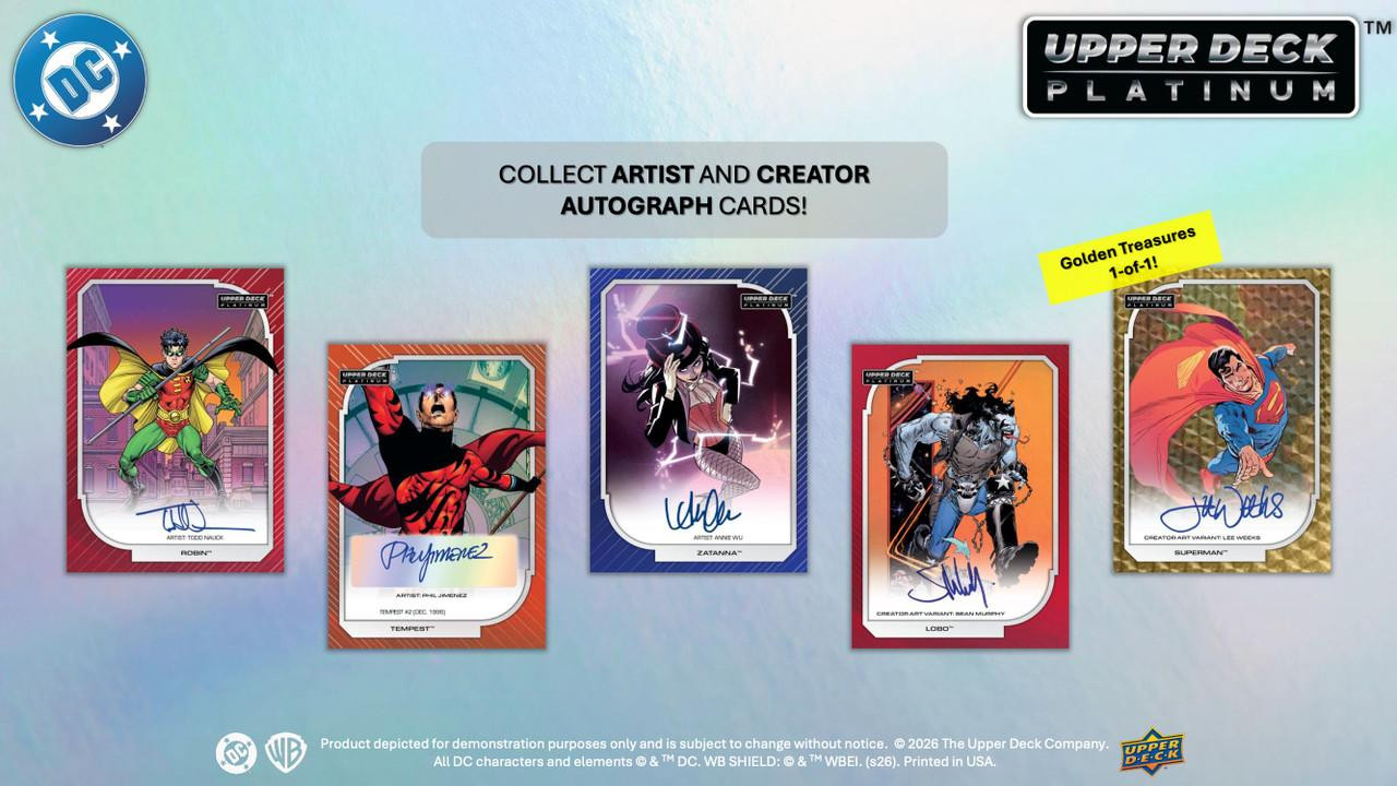 2026 Upper Deck DC Platinum Hobby 16 Box Case