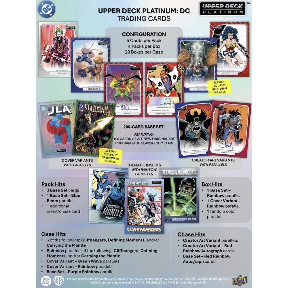 2026 Upper Deck DC Platinum Blaster Box