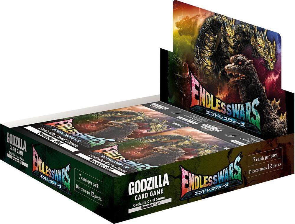 GODZILLA CARD GAME 初版 ブースターパック シュリンク付き Godzilla Card Game: Endless Wars Booster (Set 4) Box