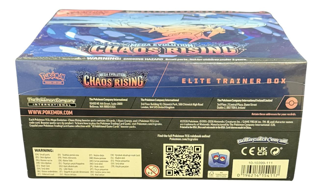 Pokemon Mega Evolution Chaos Rising Elite Trainer Box