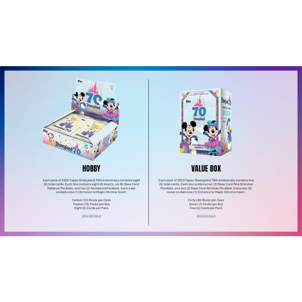 2025 Topps Disneyland 70th Anniversary Hobby Box