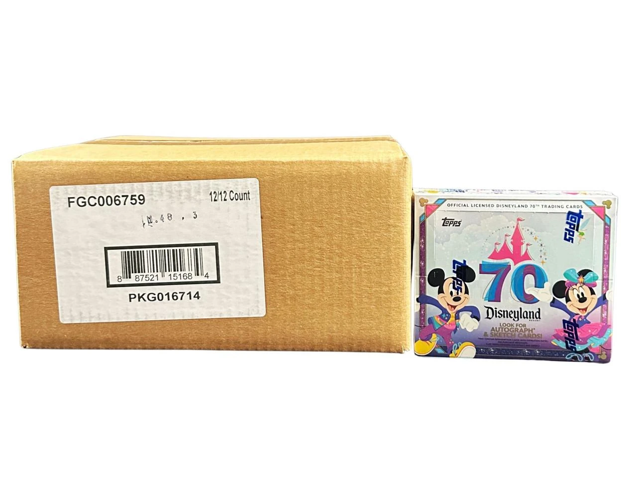2025 Topps Disneyland 70th Anniversary Hobby 12 Box Case